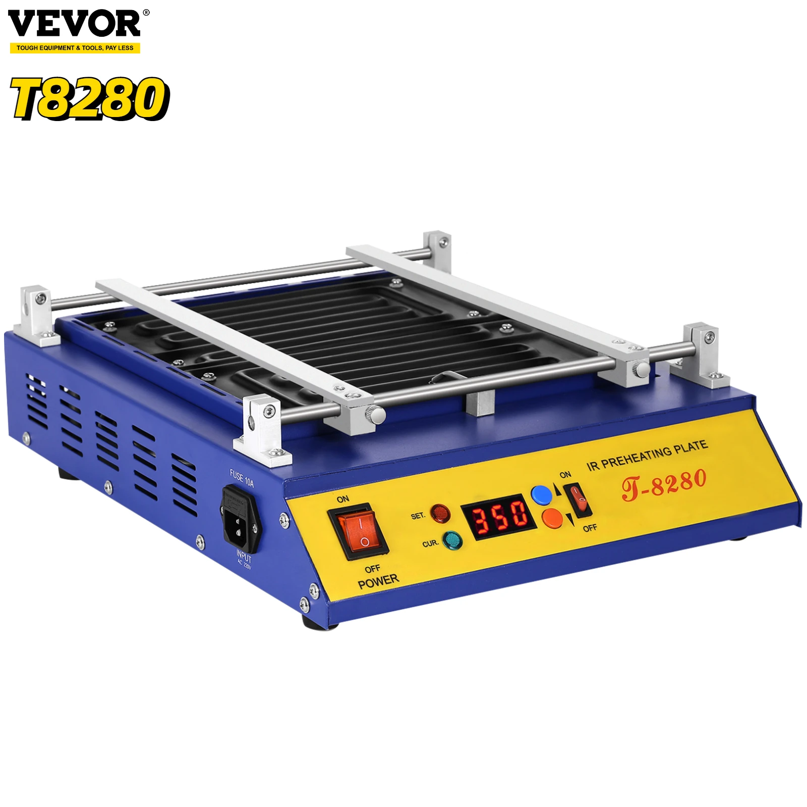 VEVOR T8280 PCB платы подогреватель горячей плиты 0-450 ° с цельсия припой ремонт BGA пайки