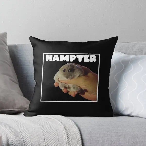 

Hampter Meme Hamster Printing Throw Pillow Cover Wedding Home Office Fashion Soft Decorative Comfort Hotel Pillows not include