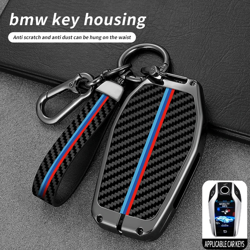 

Car Key Case Cover Shell for BMW 1 3 5 7 Series X1 X3 X5 X6 X7 F30 G20 F34 f31 G30 G01 F15 G05 I3 M4 Fob Accessories Car-Styling