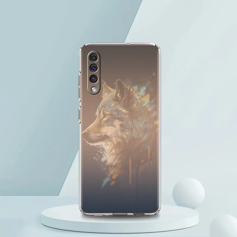Animal Transparent Phone Case for Samsung Galaxy A12 A02 A03S A50 A70 A10 A10S A20 A30 A40 Luxury Soft Cover Fundas Coque Capas