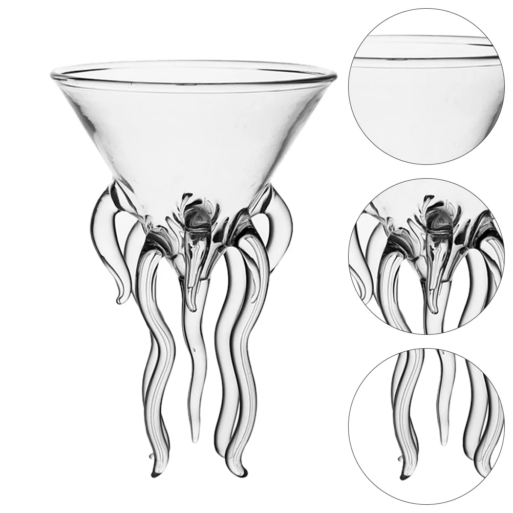 

Glasses Cocktail Cup Martini Goblet Octopus Champagne Whiskey Cups Creative Beverage Red Mojito Flutes Drinking Goblets Bar