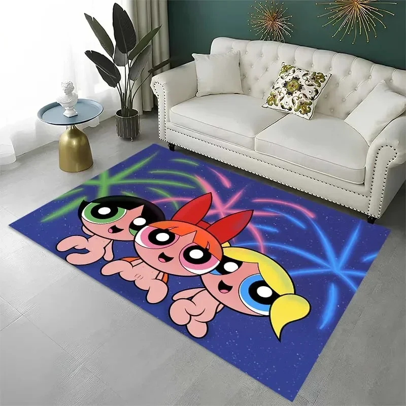 3D ковер с героями мультфильмов Суперпаф для девочек украшения дома в гостиной