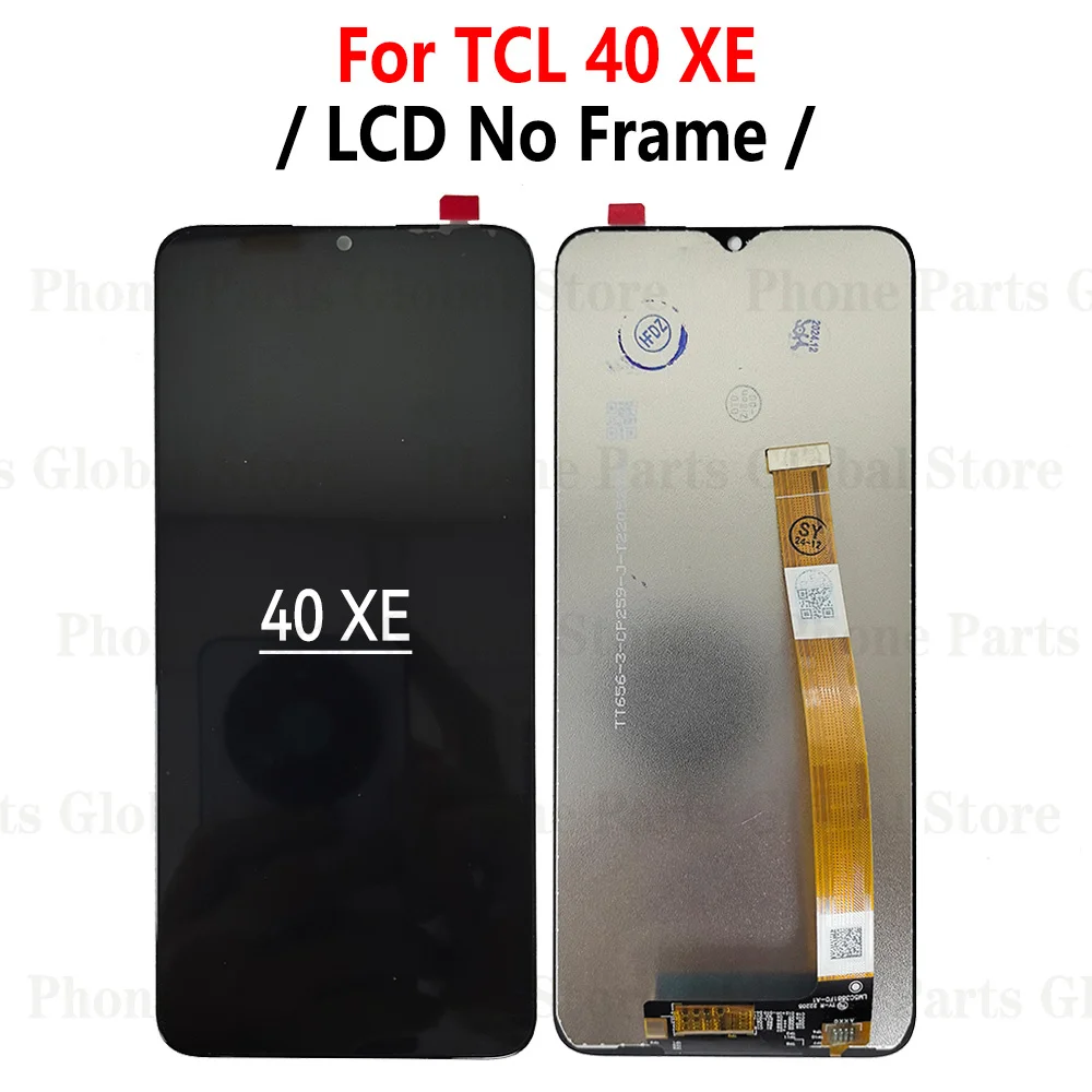 Фото 6,56-дюймовый дисплей для TCL 40XE 40 XE, ЖК-дисплей с рамкой, дигитайзер сенсорной панели в сборе, запасные части для ремонта, протестированы в порядке №2