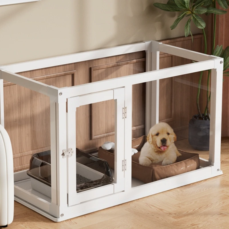 Панорамная прозрачная домашняя клетка для собак маленького и среднего размера
