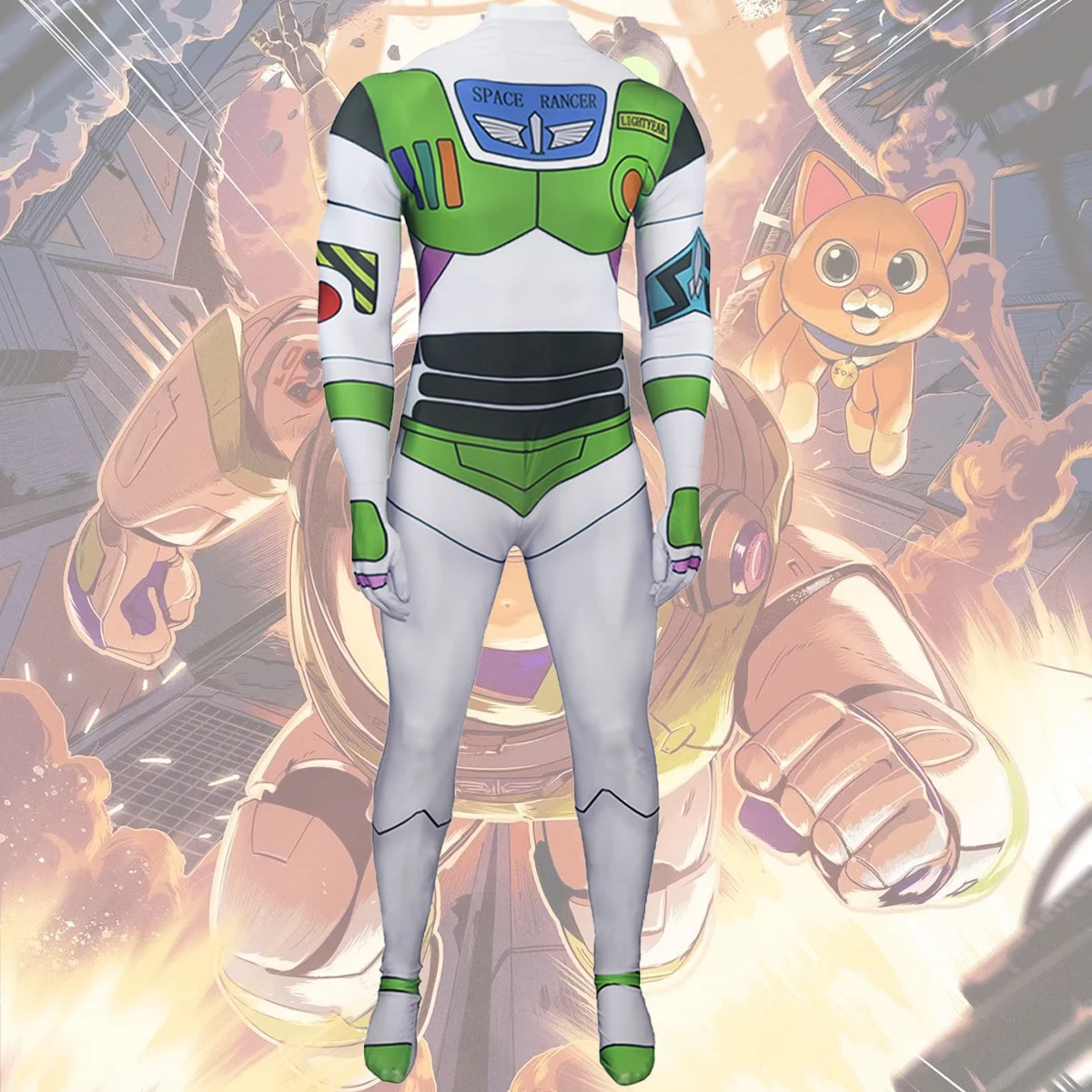 

Костюм для косплея с изображением Базза Лайтера, аниме Белый костюм с изображением героев мультфильма «История игрушек» в стиле унисекс, Хэ...