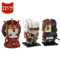 moc space wars action figures female warrior queen amidala brickheadzs building block anakined wife brick toys children gifts