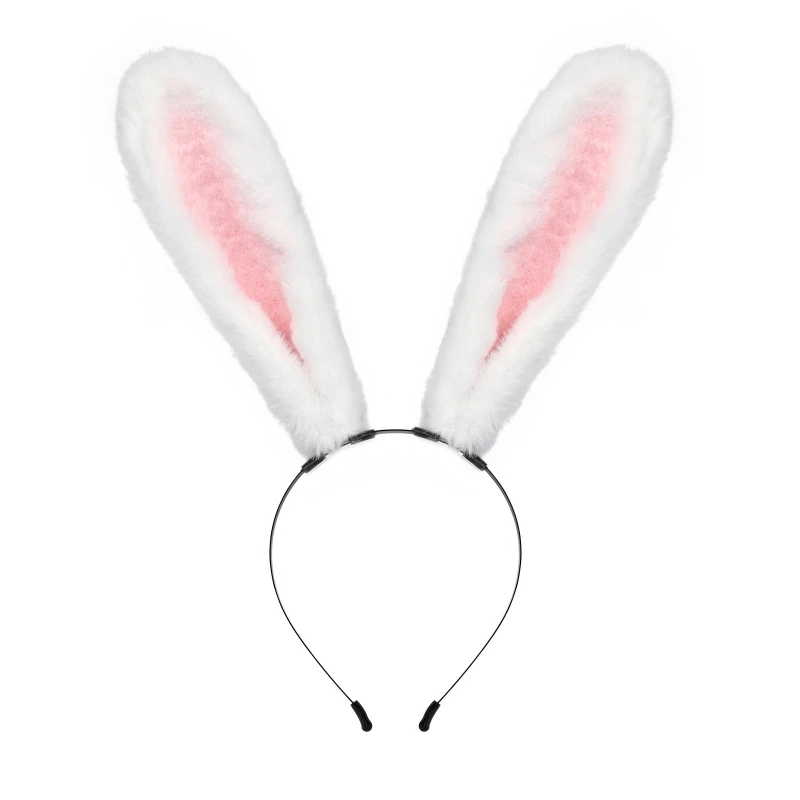 

Женский обруч для волос в форме ушей, плюшевый обруч для волос в форме кролика, повязка для волос для вечеринки на Пасху, реквизит для костюма для косплея, унисекс