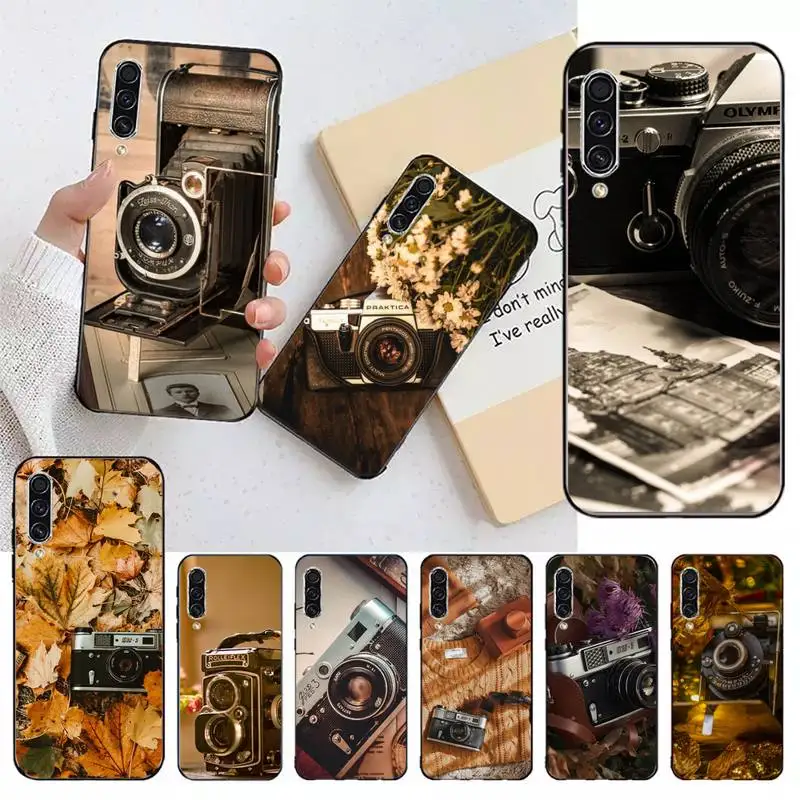 

Retro Camera Phone Case For Samsung galaxy A S note 10 12 20 32 40 50 51 52 70 71 72 21 fe s ultra plus
