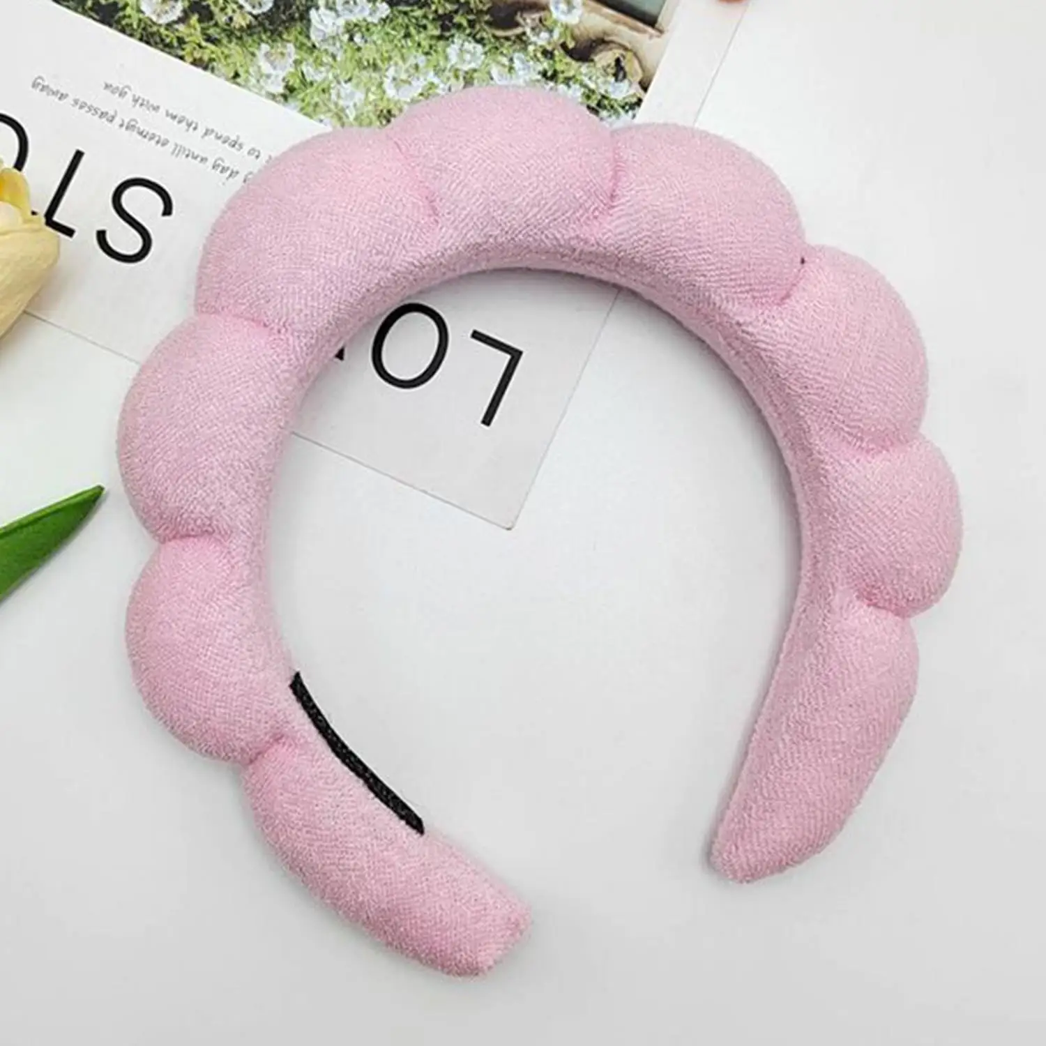 6 шт. повязка для волос мытья лица душа облако губка снятия макияжа мягкая на