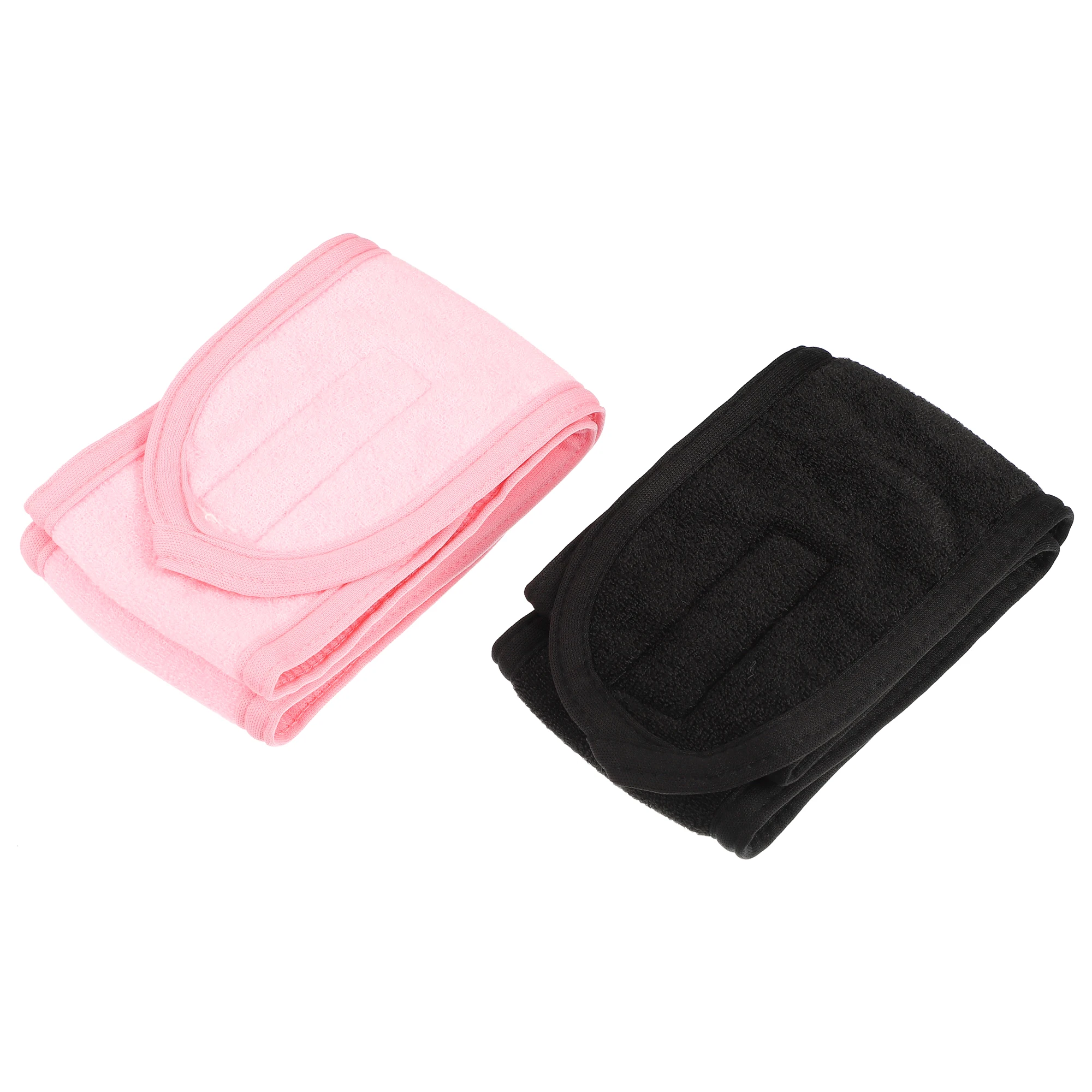 

VOCOSTE 2PCS Adjustable Wash Face Hairbands Wide Hair band Yoga Spa Facial Cosmetic Towel Headband For Women Make Up Hairband
