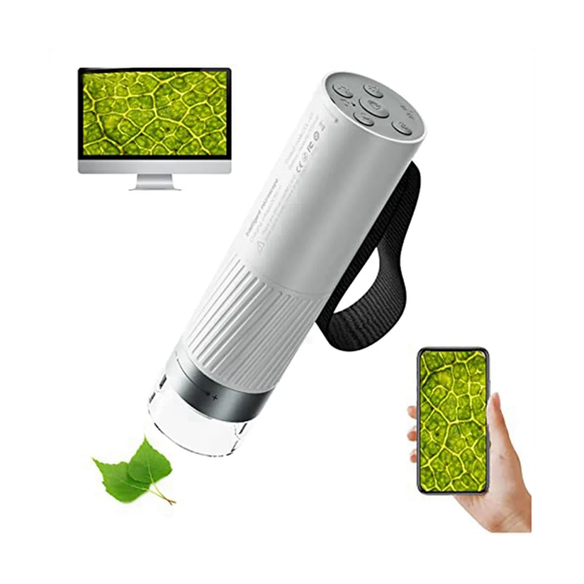 Беспроводной лабораторный Ручной цифровой микроскоп портативный с Wi-Fi и USB