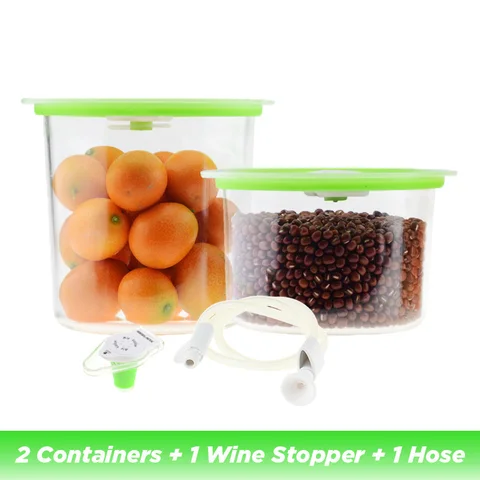 Reelanx вакуумные контейнеры, винная пробка для сохранения еды, вина, свежести, работа с вакуумным упаковщиком, банка с воздушным клапаном