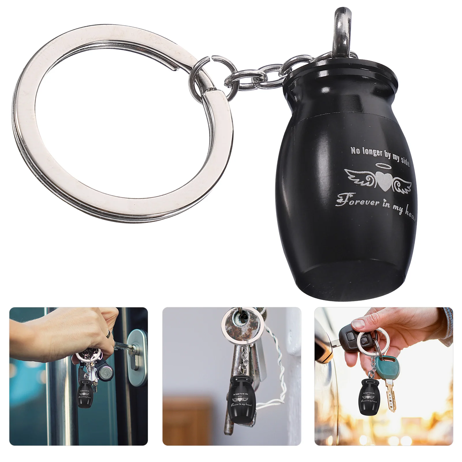 

Urn Key Chain Pendant Mini Urn Container Hanging Ornament Pet Urn Ornament