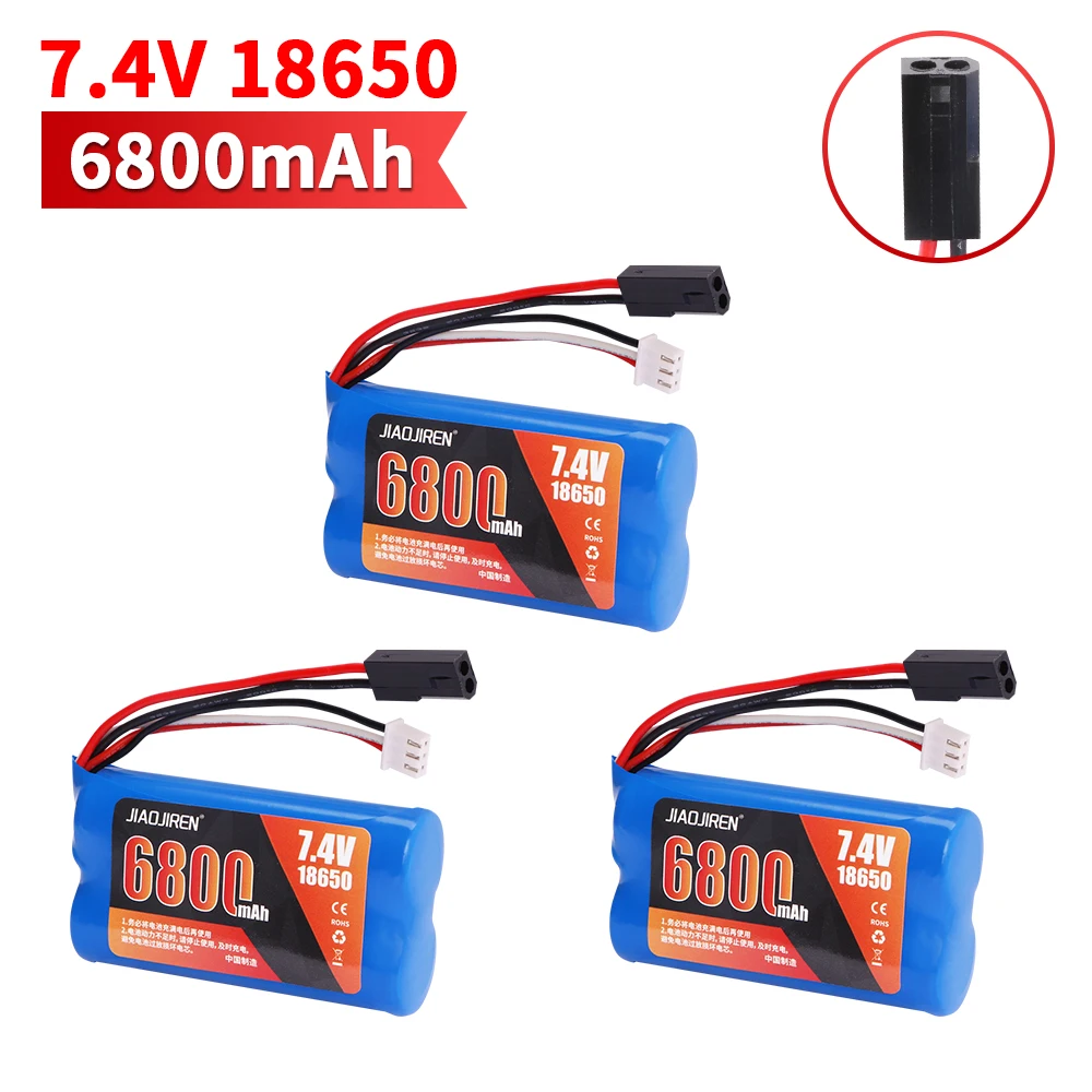 6800 мАч 7 4 В липо-батарея с вилкой 5500 для MJX T40 T40C F39 F49 T39 BG1518 BG1513 BG1515 BG1507 BG1506 детали