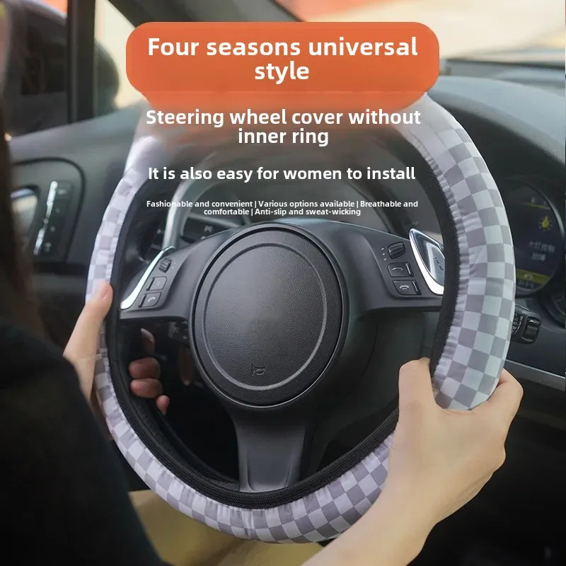 Новый автомобильный чехол на руль для мужчин и женщин плюшевый осенне-зимний