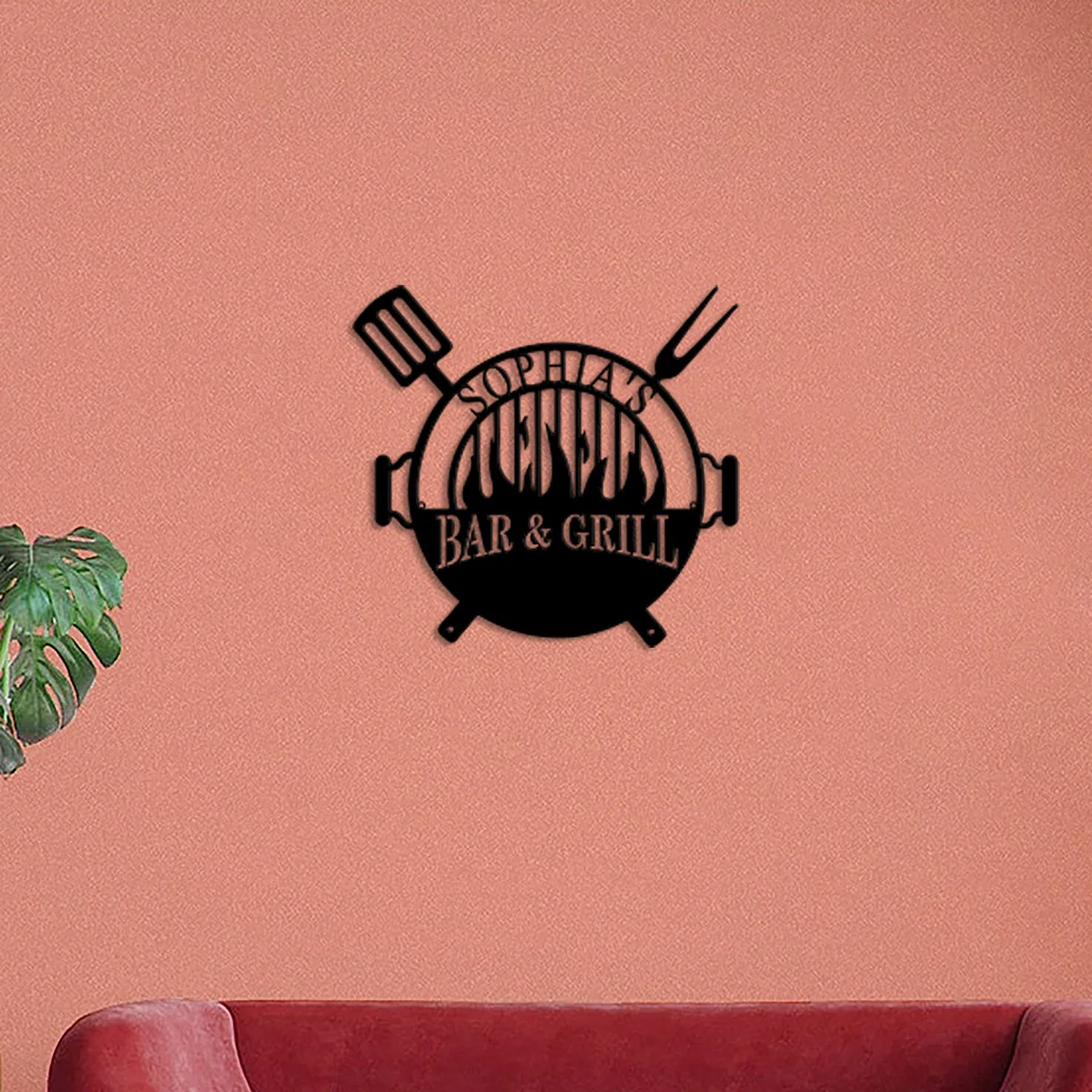 Персонализированный металлический знак на заказ для бара и гриля название