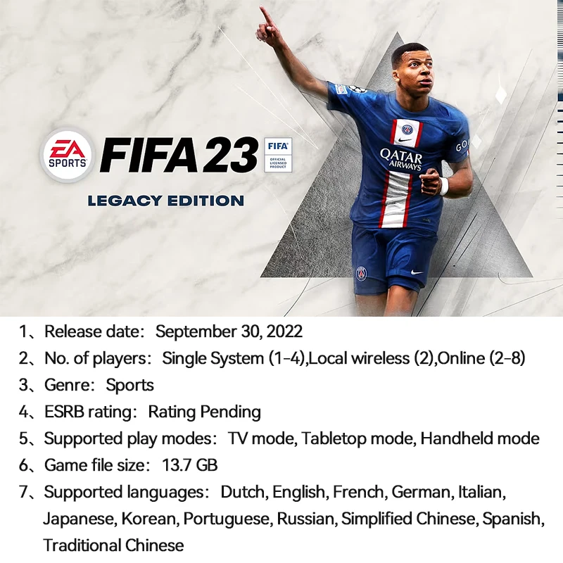  FIFA 23 Legacy Edition - Nintendo Switch : Electronic Arts