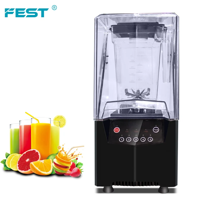 Фото FEST Frappe Maker Коммерческий блендер 1800 Вт 1500 мл Кухонный миксер для еды Тихая машина для приготовления смузи Миксер для фруктов Блендер №2