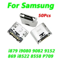 50pcs original usb charging port plug dock connector socket for samsung i879 i9080 9082 9152 869 i8522 8558 p709