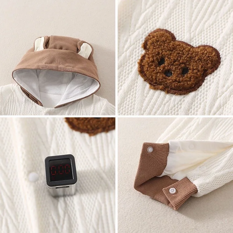 Детский Теплый комбинезон с капюшоном на Возраст 4-2 года