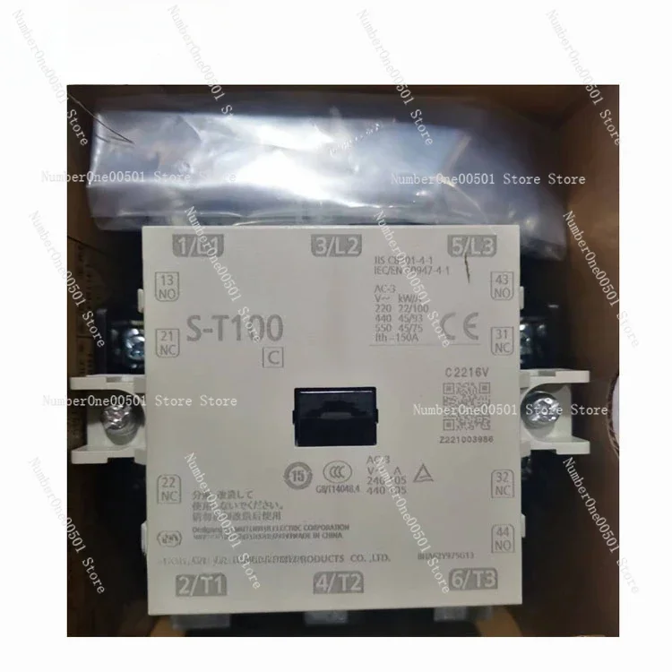 Электромагнитный контактор переменного тока S-T100 AC100V 200V DC 2A2B заменяет S-N95
