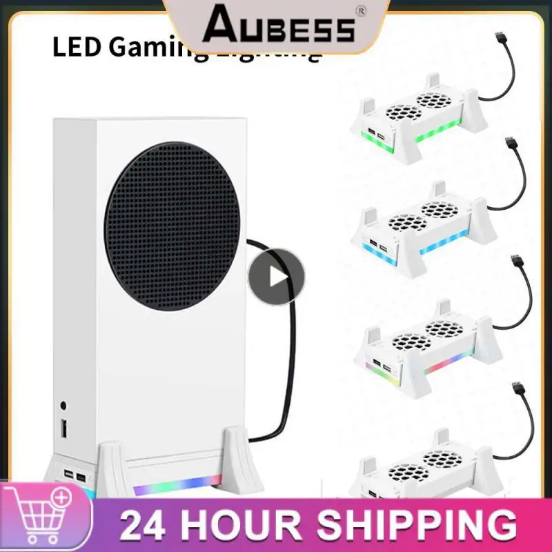 

1/2/3PCS Vertical Stand Cooler 3 Gear Adjustment Cooling Fan Base with Color Light Heat Dissipation Dock for Series S