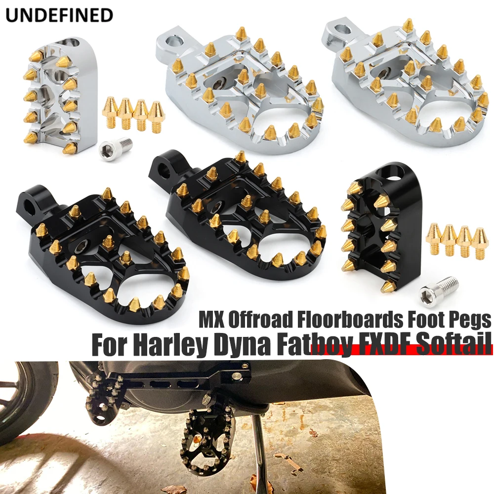 

MX Foot Pegs Shifter Peg Golden Toe Gear Shift Brake Pedals for Harley Dyna Fatboy Sportster XL 883 Street Bob Bobber Chopper