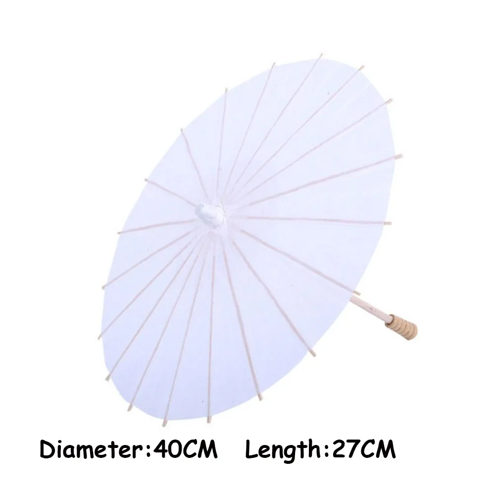 

Бумажный зонт 60/40 см белый