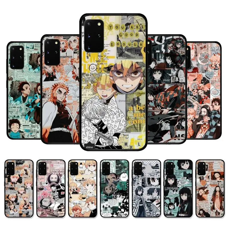 

Kimetsu No Yaiba Demon Slayer Anime Phone Case for Samsung S21 S10 Lite S20 Ultra S9 S8 Plus S7 S6 edge S5 cover