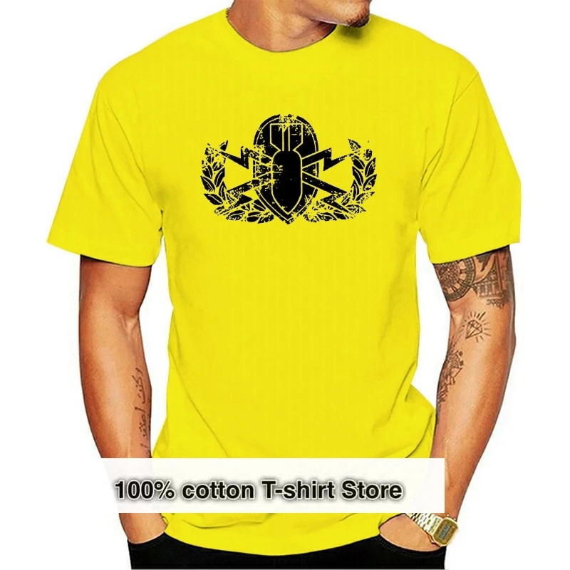 

T Shirts Casual Brand Clothing Cotton Vintage Army Eod Badge Subdued Veteran T Shirt