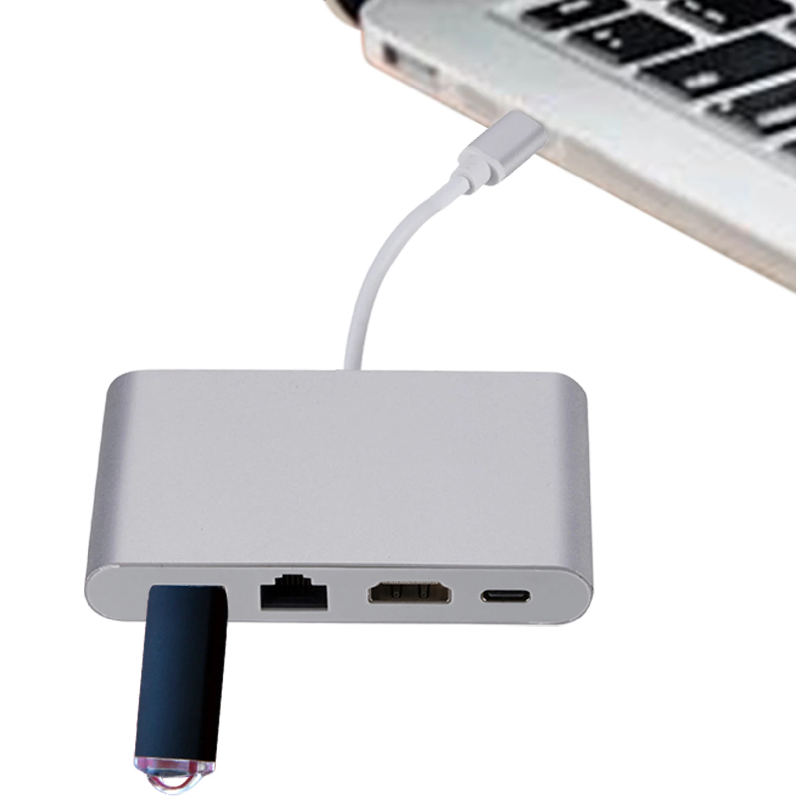 

Док-станция с USB C, простой в использовании многопортовый адаптер обеспечивает более быструю передачу данных и более высокую безопасность, н...