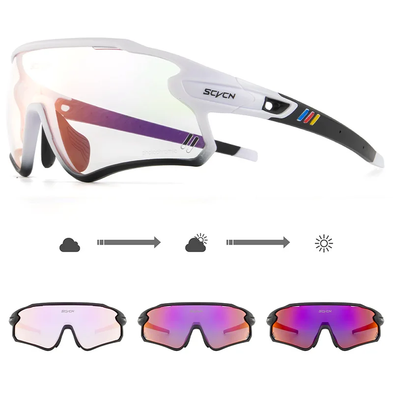 

Photochromic Sport Glasses Men Women Cycling Fishing Running Driving Sunglasses Motocross Goggles MTB Road Bike Bicycle Eyewear