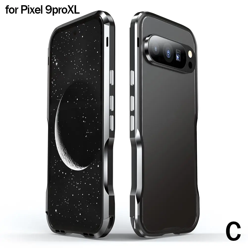  Для Google Pixel 9 Pro XL Алюминиевый сплав Металлический каркас Бампер Тонкий крутой