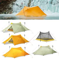 Ultralight 4 Persons Outdoor Camping Tent/ Inner Tent 4 Seasons 20D Double-sided Silicone Coated Nylon 1150g Flysheet Waterproof