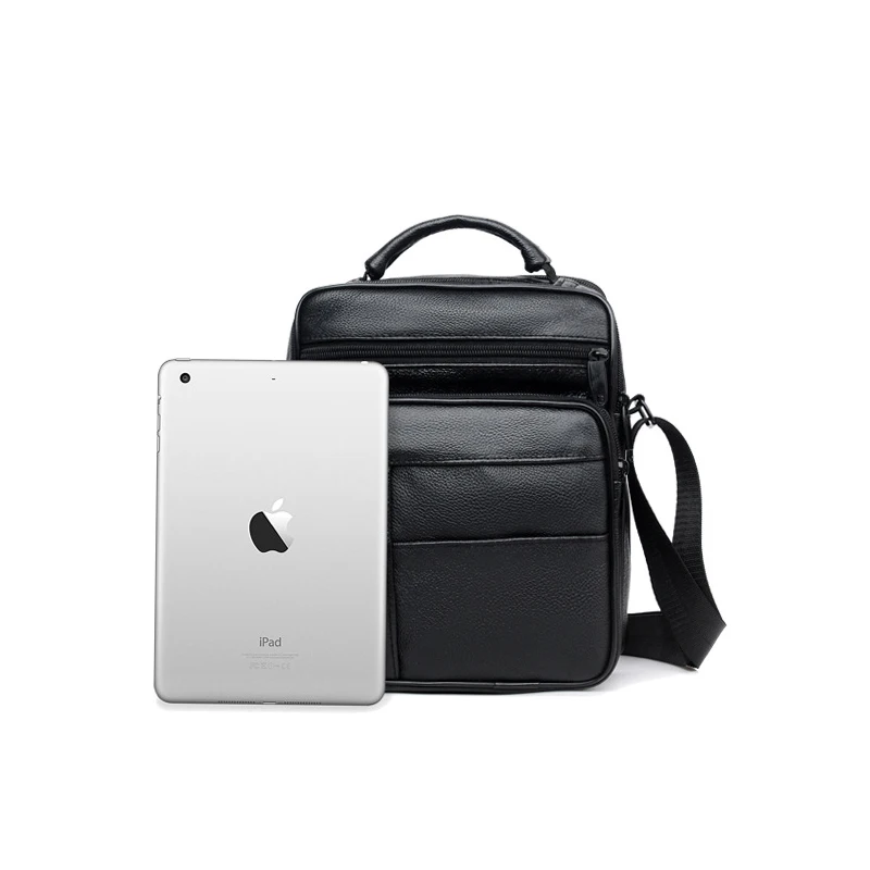 New Casual Men's Business Genuine Leather Mini Crossbody Bag Cow Skin Small Men Single Shoulder Messenger Bags High Quality Bag