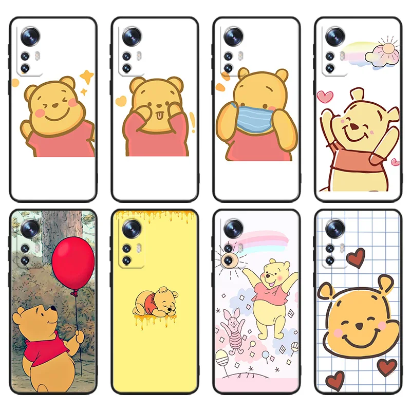 

Beautiful winnie the pooh Phone Case For Xiaomi Mi 13 10S 10 9T 9SE 8 Mix Play A3 A2 A1 CC9E Note 10 Lite Pro Black Cover