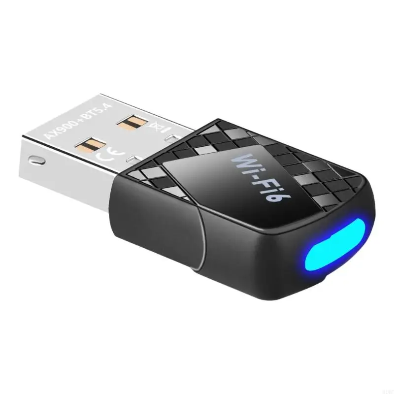 Фото USB-адаптер Wi-Fi 6 AX900, Bluetooth-совместимый, двухдиапазонный беспроводной адаптер 2,4 ГГц и 5 ГГц №2