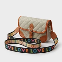 classic fashion female shoulder bag wide straps flap crossbody bags for women 2022 trend simple handbag daily bag