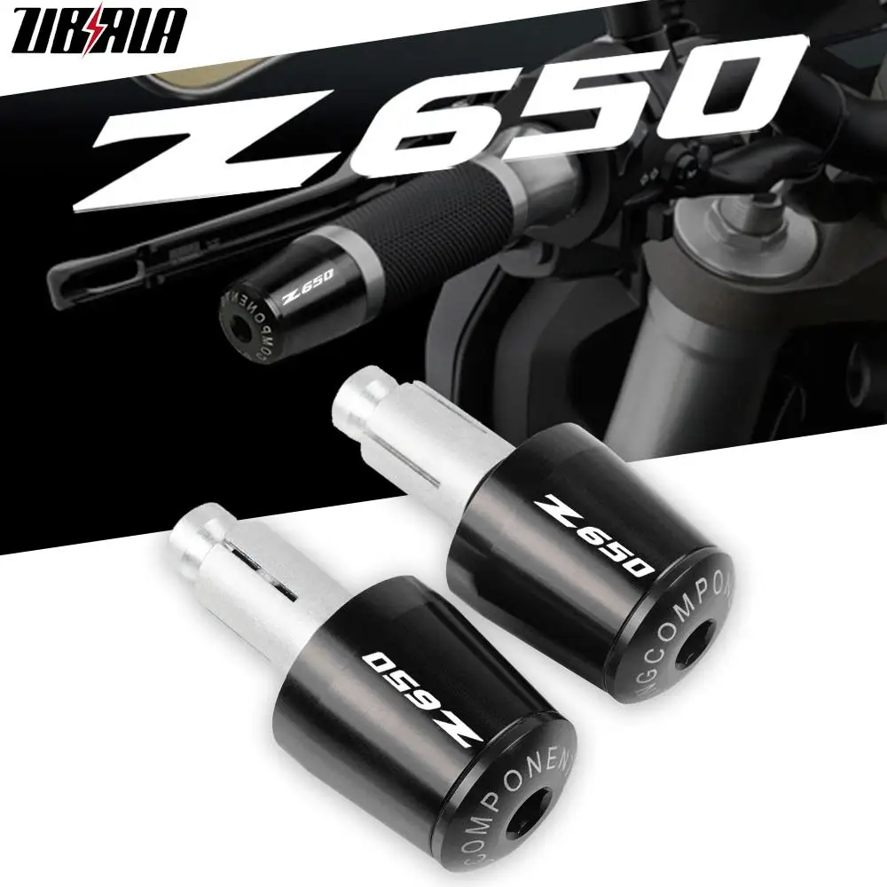 

For Kawasaki Z650 Z 650 2016 2017 2018 2019 2020 2021 Motorcycle Parts CNC Aluminum 7/8'' 22mm Handlebar Handles Grips Ends