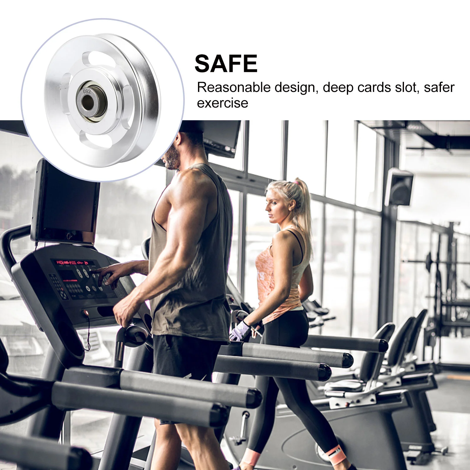 Двойной шкив из алюминиевого сплава дорожные аксессуары детали для фитнеса