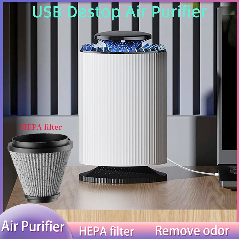 

Xiaomi Youpin Desktop Air Purifier Generator Remover Odor Eliminator Smoke Gas Formaldehyde HEPA Filter for Car Room Air Cleaner