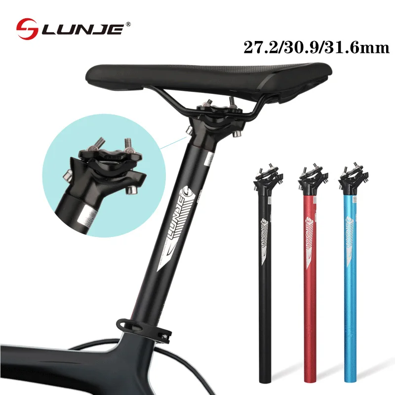 

Bicycle Seatpost 27.2mm 30.9mm 31.6mm MTB Seat Tube 400mm High Strength Aluminum Alloy Saddle Pole Bike Accessories Parts