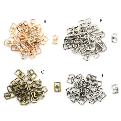 

10pcs 4.5mm mini doll buttons ultra-small Tri-glide buckle doll belt buckle doll shoes buckle for blyth doll clothing buckles