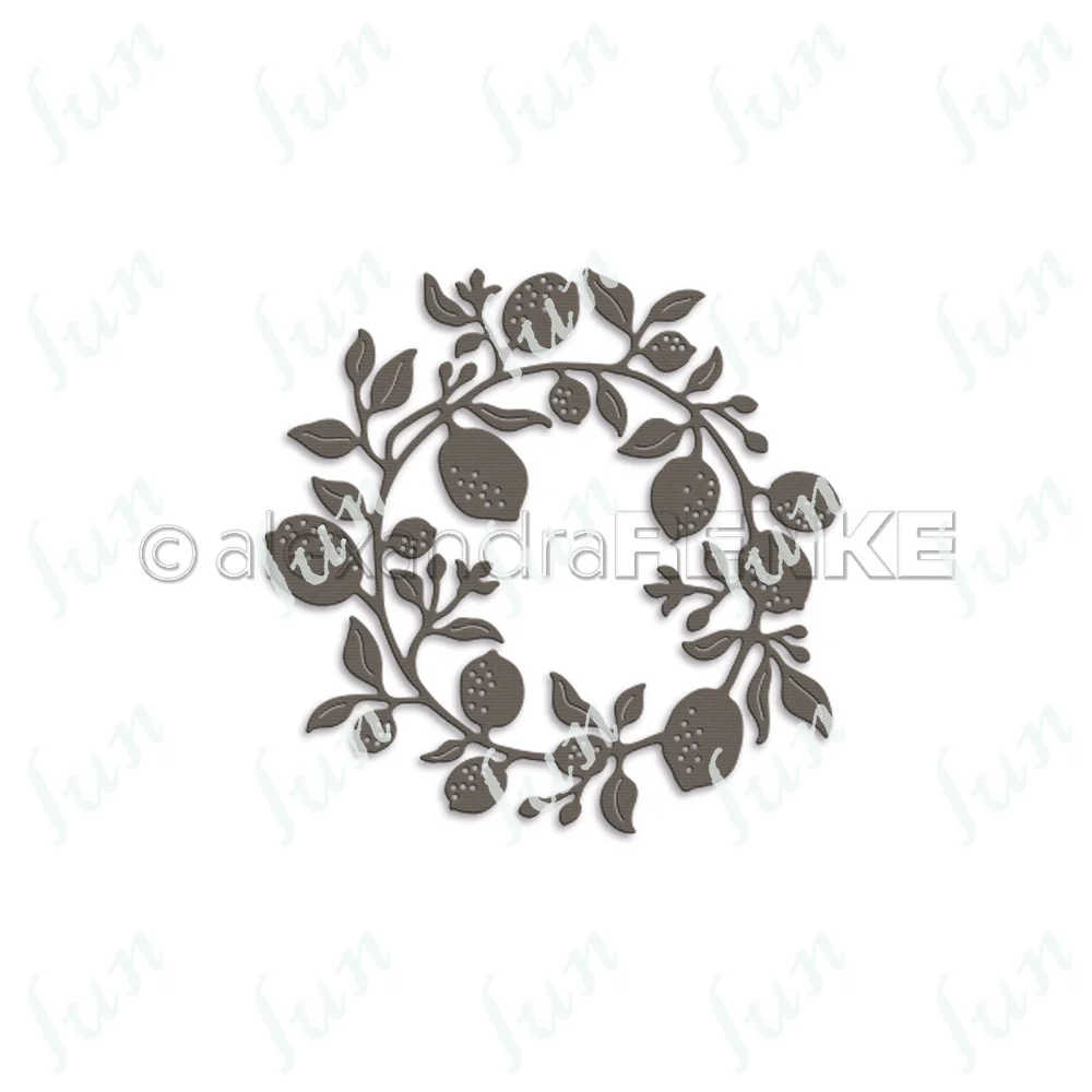 

Arrival New Lemon Wreath Metal Cutting Dies Handmade Diy Embossing Making Scrapbooking Photo Album Craft Cards Gift Decor Molds