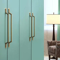 modern minimalist drawer copper brushed zinc alloy handle cabinet door kitchen dressers for bedroom drawer kitchen handles knobs