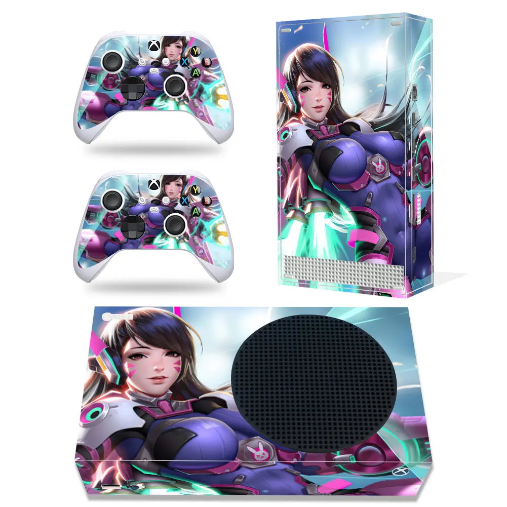 For Xbox Series S DVA PVC Skin Vinyl Sticker Decal Cover Console DualSense Controllers Dustproof Protective Sticker
