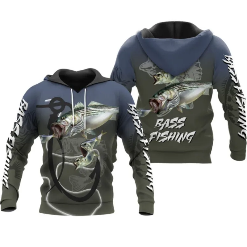 

New Fishing Boat 3D Printing Zip Hoodie Casual Street Hip Hop Element Hoodie Men's and Women's Long Sleeve Sweatshirt
