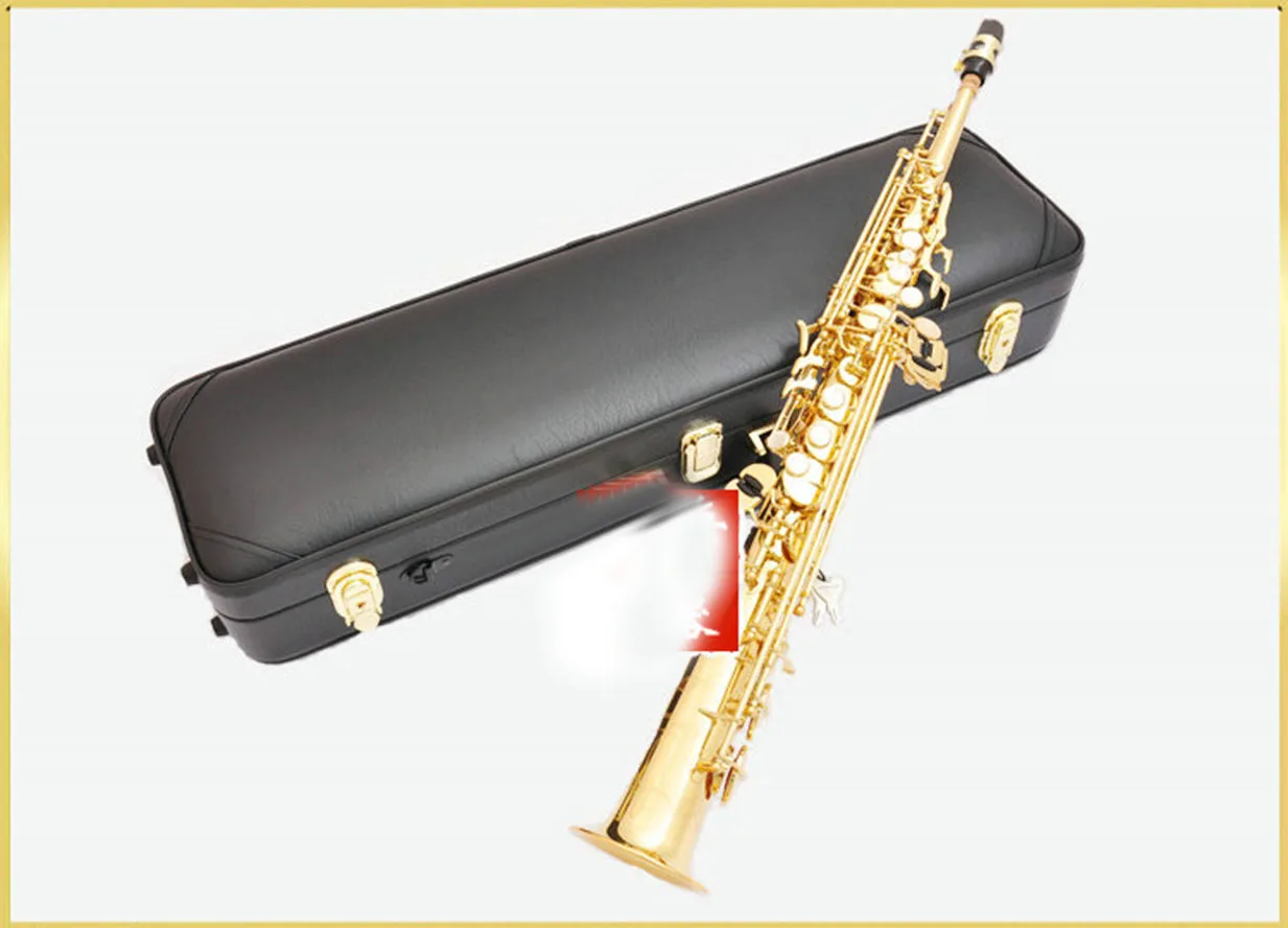 S 901 прямой Bb Сопрано-саксофон B плоский латунный Профессиональный музыкальный