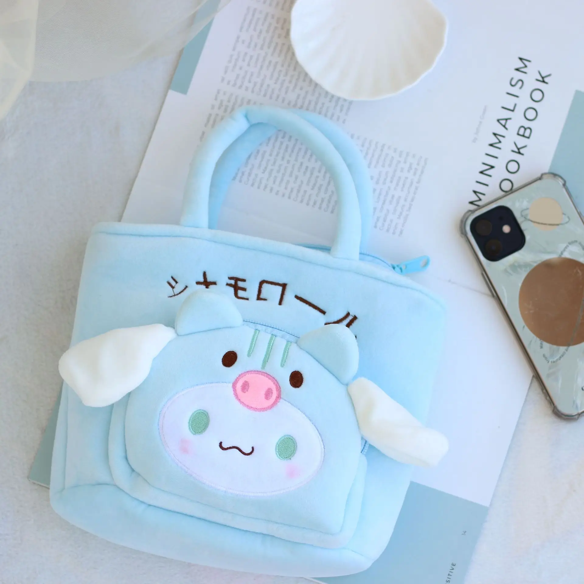 

Кавайная Sanrio Cinnamoroll My Melody мультяшная плюшевая сумка мультяшная сумка для хранения рюкзак сумка-мессенджер праздничный подарок