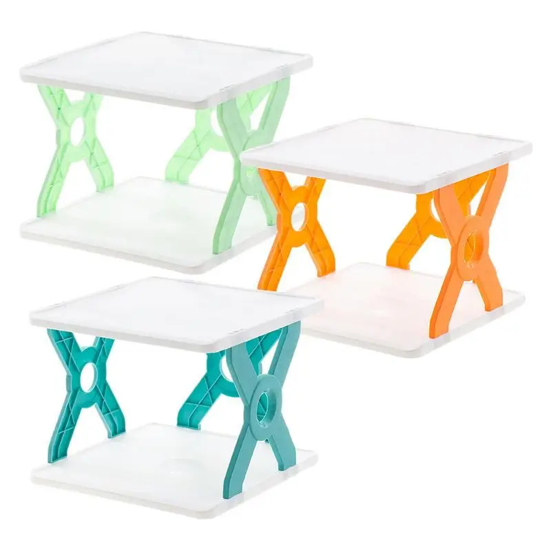 

Desk Organizer 2 Tier Desktop Organizer Multilayer Stackable Book Sundries Storage Rack Double-Shelf Desk Organizer Shelf For
